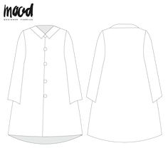 an image of a women's coat sewing pattern