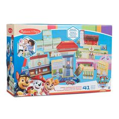 the paw patrol playset is in its box