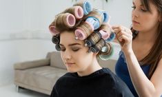 Roller Set Hairstyles, Curl Formers, Small Hair Clips, Ombré Hair, Short Hair Tutorial, Hair Setting, The Salon