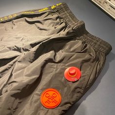 Size Xs, This Pair Of Pants Have An Elastic Waste Band And Can Fit A Waist 26-29. The Pair Is In Great (9/10) Condition, And Comes With The Original Dust Bag. Nylon Track Pants, Off White Pants, Pair Of Pants, White Pants, Pants Color, Track Pants, 9 And 10, Mens Pants, The Original