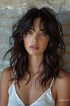 Top Trends in Medium-Length Hairstyles for 2024 - Puqqu Layers Black Hair Medium, Wavy Hairstyles Layers, Medium Long Wavy Haircut, Medium Length Hair Shaggy Layers, Medium Length Hair With Layers And Bangs Popular Haircuts, Wavy Haircut Ideas Medium, Shag Cut Medium Hair, Bleachless Hair Colours, Shag Wavy Haircut