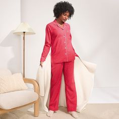 At Lands’ End we have high standards when it comes to pajamas for women. After all we might spend more time in them than we do our regular clothes. Jammies are our go-to for watching movies until after midnight relaxing with a book and a piece of cake and enjoying a lazy Sunday brunch with the family.These flannel pajama bottoms are just what you need for these activities and one other important pastime – sleeping! Made from cotton flannel that’s been brushed inside and out they are ultra-soft a Flannel Pajama Bottoms, Womens Flannel Pajamas, Pajamas Christmas, Cotton Pjs, Pajamas For Women, Flannel Pajama Pants, Womens Pajamas Pants, Red Paisley, Flannel Women