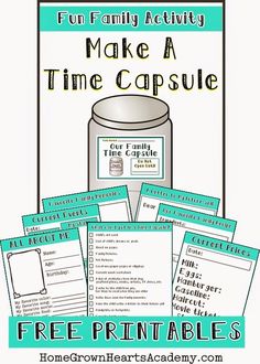 the fun family activity make a time capsule for families to learn how to use it