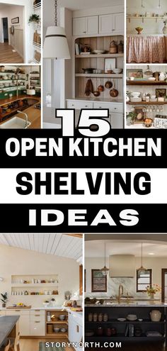 the top ten open kitchen shelving ideas