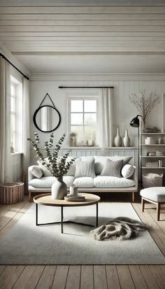 21 Dreamy Farmhouse Living Room Decorating Ideas That Will Transform Your Space 🌾🏡 White Roman Shades, Farmhouse Living Room Ideas, Rustic Farmhouse Living Room, Metal Bookshelf