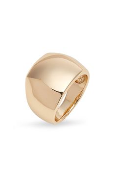 A contemporary wide design distinguishes this polished signet ring that will be a versatile addition to your stack. Recycled brass Imported Nordstrom Gold Formal Jewelry, Nordstrom Gold Jewelry For Formal Occasions, Modern Signet Ring With Thick Band, Modern Wide Band Dome Ring With Polished Finish, Rollerball Perfume, Platform Slippers, Maternity Shops, Designer Clothes For Men, Keep Jewelry