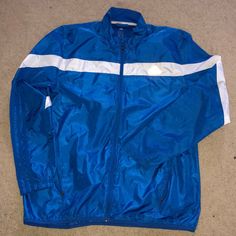 Nwot Never Worn, Excellent Condition, Adidas Jacket. Size Large Blue Adidas Windbreaker For Spring, Adidas Blue Windbreaker For Spring, Blue Adidas Outerwear For Outdoor, Adidas Blue Spring Windbreaker, Adidas Blue Outdoor Outerwear, Blue Spring Sports Outerwear, Blue Adidas Windbreaker For Sports, Blue Adidas Sports Windbreaker, Casual Blue Adidas Outerwear