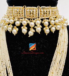 Fine Beads Lightweight Flexible Golden Kundan Long Mala Rani Haar With Choker Jhumki Earrings Tikka set. - Available to be shipped for FREE from Canada to US, Canada, Australia, New Zealand, Norway, Europe and everywhere else. Explore more BRIDAL SETS, INDIAN JEWELRY SETS 📦 Unmatched FREE Worldwide Shipping ⭐️⭐️⭐️⭐️⭐️ 5 Star Customer Reviews Rajveer, Canada ⭐️⭐️⭐️⭐️⭐️ I bought chokkar set from this website. I really loved the set and couldn’t express my feelings when I opened the box with thank Festive Bridal Necklace With Dangling Beads, Heavy Pearl Jewelry Sets For Festive Occasions, Kundan Bridal Necklace With Dangling Beads For Festivals, Bridal Kundan Necklace With Dangling Beads For Festivals, Festive Kundan Necklace With Dangling Beads For Diwali, Festive Kundan Bridal Necklace With Dangling Beads, Bollywood Kundan Jewelry With Dangling Beads, Festive Bridal Kundan Necklace With Dangling Beads, Festive Jewelry Sets With Dangling Round Beads