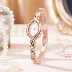 diameter: 12*18mm;Strap length: 205mm(The strap is buckled ring by ring, you can remove the buckle until it is the right size);Strap width: 12mm 【ROMANTIC DESIGN】:Its romantic and full of fashion designs, to show women's tenderness and charm, to win the attention of favorite female friends. 【COMPACT LOOKS】The electroplated plating alloy case and band makes Time100 watch more durable to the abrasion and corrosion while the splendor doesn't fade. Compact and beautiful looks will become the focus e Elegant Formal Alloy Watches, Buckle Ring, Romantic Design, Female Friends, Women's Watches, Clock Mechanism, Fashion Designs, Watch Brands, Ladies Fashion