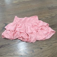 Short, And High Waisted Never Worn Just Wasn’t The Length I Thought Short Pink Skirt, Short Ruffle Skirt, Pink Skirt Outfits, Pink Ruffle Skirt, Rara Skirt, Shein Skirts, Frilly Skirt, Skirts Short, Sparkly Prom Dresses