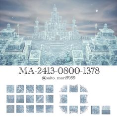 a poster with an image of a castle in the sky and text that reads ma - 2130 - 8001 - 1388