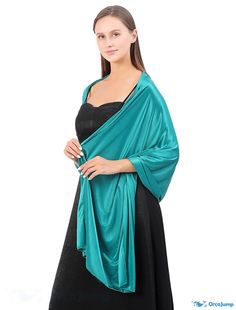 OrcaJump - Womens Satin Shawl Scarf for Dresses, Evening Parties, Weddings, and Bridal Wraps - 1 Piece, Elegant Dupatta For Wedding, Elegant Dupatta For Marriage, Cinnamon Rose, Shawl Black, Wedding Party Accessories, Dress With Shawl, Winter Shawl, Bridal Wrap, Evening Dresses For Weddings