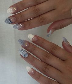 Seashell Nails, Beachy Nails, Summery Nails, Mermaid Nails, Short Acrylic Nails Designs, Beach Nails, Pretty Acrylic Nails, Short Acrylic Nails