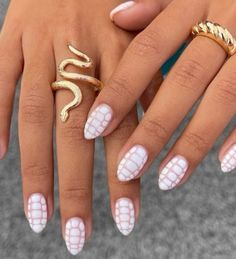 Snake Print Nails, Cute Short Nail Designs, Snake Skin Nails, 27 Birthday, Birthday Glam, Spring Nail Designs, Korean Summer, Nails Now