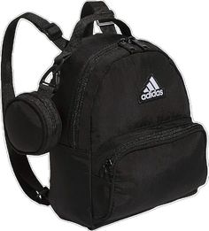 Sporty Black Bag For Back To School, Adidas Bags With Zipper Closure, Adidas Bags With Zipper Closure For Everyday Use, Black Satchel Bag For Back To School, Black Softback Backpack For On-the-go, Trendy Black Adidas Bag, Trendy Adidas Black Bag, Adidas Everyday Nylon Backpack, Everyday Adidas Nylon Backpack