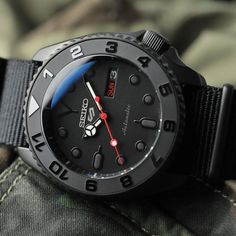 The BLACK STEALTH Custom Seiko Automatic Dive Watch, Seiko Custom Built Mod Watch, Handmade Bespoke Timepiece, Luxury mens Custom Mod Watch #seiko #seikowatch #seikomod #seikocustomwatch #seikocustommod Future Watch, Seiko 5 Sports, Authentic Watches, Watch Lover, Custom Watch