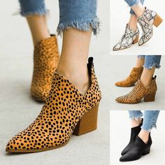 2020 New Women Ankle Boots Soft Cow Leather Square Toe Autumn Spring S – shoemehoney Trendy Low Heel Booties For Fall, Trendy Fall Booties With Low Heel, Casual Pointed Toe Martin Boots For Party, Casual Faux Leather Pointed Toe Booties, Casual Party Ankle Martin Boots, Casual High Heel Faux Leather Booties, Trendy Closed Toe Martin Boots For Fall, Fall Faux Leather Closed Toe Booties, Casual Party Booties For Fall