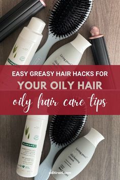 Greasy Hair Hacks, Natural Hair Maintenance, Natural Dry Shampoo, Simple Routine, Easy Care Hairstyles