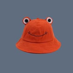 These froggie bucket hats are the perfect travel companions for all of your adventures! Or a great present for a friend! Chose from 6 colors, includes drawstring inside to ensure perfect fit. Flat brim offers a protection from the sunlight for your eyes Foldable material, makes it convenient and portable to carry Perfect for outdoor activities like fishing, travelling, hiking, camping, beach A great accessory to wear any day of the year Adult Size: 22.8 inch (58 cm) Orange Frog, Frog Bucket Hat, Wide Brim Bucket Hat, Pola Topi, Frog Hat, Fisherman's Hat, Camping Beach, Cute Sun, Cowgirl Party