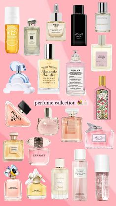 perfume collection 💐🧴 #perfume #collection #beauty #vibes #scents #bodycare #bodymist Best Sweet Smelling Perfume, That Girl Perfume, Girl Perfume Collection, Sweet Parfum, Sweet Perfumes For Women, Perfume Wishlist, Good Girl Perfume, Collection Perfume, Feminine Perfume