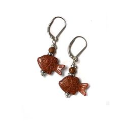 Handmade Fish-shaped Earrings For Gifts, Red Fish-shaped Jewelry Gift, Gifts For Scuba Divers, Animal Themed Jewelry, Fish Earrings, Fish Jewelry, Earrings Nature, Earrings Colorful, Favorite Animals