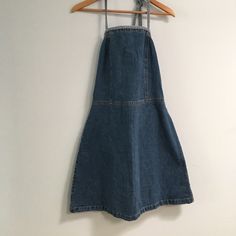 Cute Backless Fettuccini (Lol) Strap Jean Dress Tommy Hilfiger Summer Beach Dress, Tommy Hilfiger A-line Summer Dresses, Blue Sleeveless Tommy Hilfiger Dress, Tommy Hilfiger Blue Sleeveless Dress, Strap Jeans, Dresses Cute, Jean Dress, Tommy Hilfiger Dresses, Dresses Backless