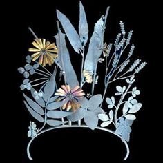 . Floral Tiara, Pearl Tiara, Gold Tiara, Crowns And Tiaras, Head Pieces, The Design Files, Crown Jewels, Victoria And Albert Museum, Floral Crown