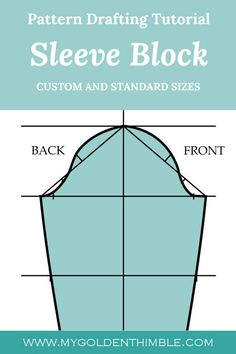 the front and back side of a sleeping block with measurements for each bedding size