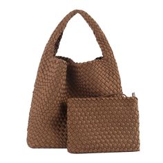 PRICES MAY VARY. 【100% Handwoven】- The handbag is made of high quality and lightweight waterproof Neoprene. It can highly resistant water, sand, and sweat. using skilled sewing technology. Designed to last through significant wear and tear, and it is neat and tidy，which make the bag more fashionable and attractive. 【Product Dimensions】- Handbag size: 14.17"(36 cm) x 4.72"(12 cm) x 12.20"(31 cm)(L x W x H) 2. Hand hold wallet: 9.44"(24cm) x 7.08"(18cm)(L x H). for more carrying options: Shoulder/ Handheld Hobo Bag With Braided Handles For Daily Use, Handheld Bags With Braided Handles For On-the-go, Handheld Large Capacity Hobo Bag For On-the-go, Everyday Handheld Hobo Bag With Braided Handles, Handheld Bucket Bag With Braided Handles, Hobo Bag With Braided Handles For Daily Use, Daily Use Hobo Bag With Braided Top Handle, Brown Handheld Hobo Bag With Braided Handles, Daily Use Handheld Hobo Bag With Top Carry Handle