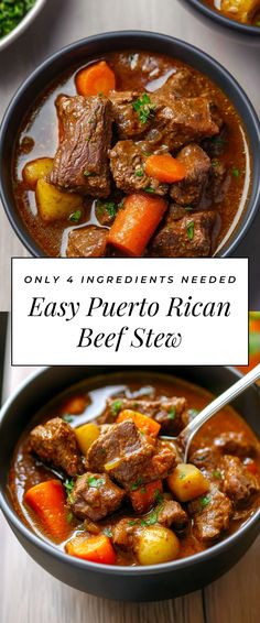 Image for Easy Puerto Rican Beef Stew Puerto Rican Beef Soup, Puerto Rican Meatballs Recipe, Portuguese Beef Stew, Puerto Rican Ropa Vieja Recipe, Puerto Rican Beef Stew Crockpot, Portuguese Stew Recipes, Caribbean Stew Beef Recipes, Puerto Rican Beef Recipes, Beef Stew Puerto Rican Style