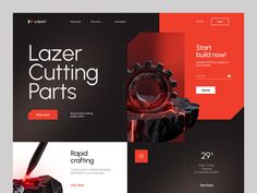 the website design for laser cutting parts