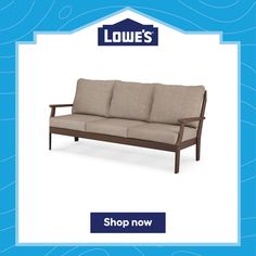 an image of a couch with the text loue's shop now on it