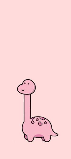 a drawing of a pink dinosaur on a pink background