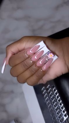 Cute Plain Nails Acrylic, Plain Long Nails, Simple Long Nail Designs, Cute Plain Nails, Plain Nails Acrylic, Plain Acrylic Nails, Plain Nails