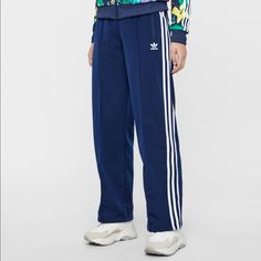 Brand New With Tag Adidas Pants! These Are Sold Out And Super Cute To Wear With A Crop Top. High Waisted Pants That Fits The Waist Tight Adidas Pants, Blue Adidas, Pants Color, High Waisted Pants, Adidas Women, Track Pants, Pant Jumpsuit, Tights, Crop Top