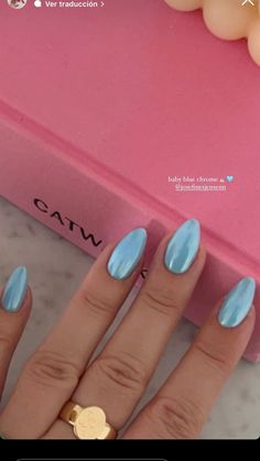 Nails Design For Summer, Blue Chrome Nails, Hello Nails, Romantic Nails, Trendy Products, With Nails, Summery Nails, Girly Acrylic Nails, Vibrant Nails