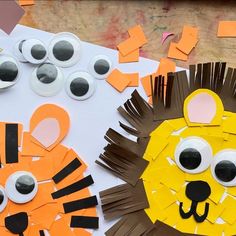 paper plate lion and tiger craft for kids