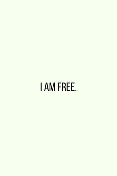 the words i am free are in black and white