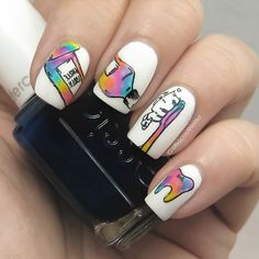 Nail Art Rainbow, Dental Images, Art Rainbow, Top Nail