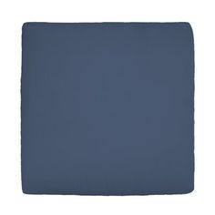 a blue pillow on a white background