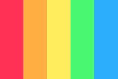 a rainbow colored background with the colors red, yellow, green, blue and orange