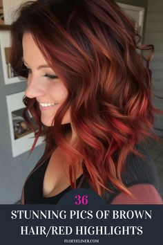 Check out our collection of 36 stunning brown hair/red highlights ideas to try in 2024. From the gorgeous brown hair with copper balayage style you see here to classic red streaks on chocolate brown bases, find your next color inspiration on our blog. Click to see all the ideas now and pin your favorites! Brown Hair With Copper Balayage, Brown Hair With Copper, Brown Hair Red Highlights, Hair Red Highlights, Halo Hair Color, Red Halo Hair, Permanent Red Hair Dye, Halo Hair Colors, Gorgeous Brown Hair