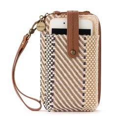 The Sak Silverlake Smartphone Crossbody - |Straw - Tobacco Batik World Woven| Scotland Outfit, Hermes Style, Silver Lake, The Sak, Crossbody Messenger Bag, Phone Wallet, Clothing Ideas, Big Hair, Crossbody Strap