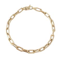 This Italian handcrafted chain link bracelet is completely composed of 14K solid gold and is uniquely made with a semi-hollow interior for comfortable everyday wear that will not dent. This bracelet is available in 4 different length options. Total Length: your choice of 6.5, 7, 7.5 or 8 inches Link Dimensions: approximately 4mm (w) x 9.75mm (l) x 1.15mm thick Weight: 5.2 grams of 14K solid gold in the 7" option Metal Finish: High Shine Polish This design is available in Rose, White and Yellow 1 Rose Diamond, Diy Jewelry Earrings, Necklace Bridal, Solid Gold Chains, Manifestation Board, Gold Monogram, Jewelry Photography, Accessories Jewelry Necklace, Gold Chain Necklace