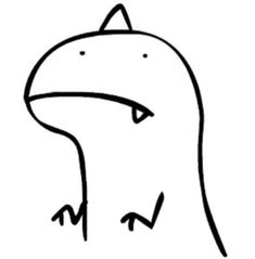 a drawing of a bird with its eyes closed