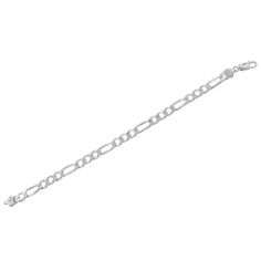 .925 sterling silver, rhodium plated Figaro link chain design. The necklace and bracelet lobster claw type of clasp for extra-security Material: .925 Sterling Silver Necklace Dimensions: 24.00in x 0.32in Bracelet Dimensions: 9.00in x 0.32in Weight: 53.8 grams 925 Sterling Silver Mens Classic Figaro Link Chain Necklace Bracelet Set Made in Italy Classic Silver Link Charm Bracelet, Silver Chain Link Charm Bracelet, Classic White Gold Chain Bracelet With Lobster Clasp, Classic Silver Chain Link Charm Bracelet, Sterling Silver Figaro Chain Jewelry, Classic Link Charm Bracelet With Lobster Clasp, Classic Charm Bracelet With Lobster Clasp, Classic Sterling Silver Chain Link Bracelet, Silver Bracelets With Rectangular Curb Chain Links