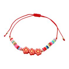 This beautiful bracelet by Abby is the perfect accessory for any little girl. With a multicolor beaded design and a lovely habiscus theme, it's sure to add a touch of whimsy to any outfit. The bracelet is made of soft resin and nylon, and features an adjustable design to ensure a perfect fit. The Abby bracelet is a great addition to any jewelry collection, and is sure to make a great gift for any occasion. Whether you're looking for something for a birthday, holiday, or just because, this bracelet is sure to put a smile on any little girl's face. Soft Clay, Girl Jewelry, Childrens Jewelry, Resin Beads, Kids Jewelry, Bracelets And Charms, New Girl, Girl Face, Beautiful Bracelet