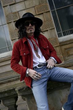 Indie Style Men, Rock Outfit Men, Rocker Style Men, 80s Rock Fashion, Glam Rock Style, Rock Style Men, Style Influencers, Rockstar Style, Rocker Look