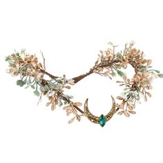 PRICES MAY VARY. UNIQUE DESIGN: The elf flower crown features a distinctive V-shaped design that is both elegant and eye-catching. Adorned with delicate leaves and shimmering rhinestones, this crown is sure to turn heads and make you feel like fairy princess. WOODLAND ATOMOSPERE: The fairy moon headpiece features gold leaves design that exudes a charming woodland vibe. The elven tones, rhinestones and natural elements make it a standout accessory for Renaissance fairs, cosplay events, and photo Fairy Headpiece Diy, Moon Headpiece, Elf Headband, Wedding Flower Crowns, Fairy Crowns, Fairy Flower Crown, Elf Crown, Moon Crown, Fairy Headpiece