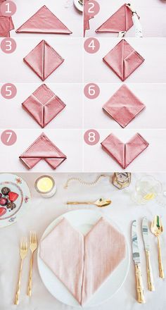 how to make origami napkins out of paper - step by step instructions